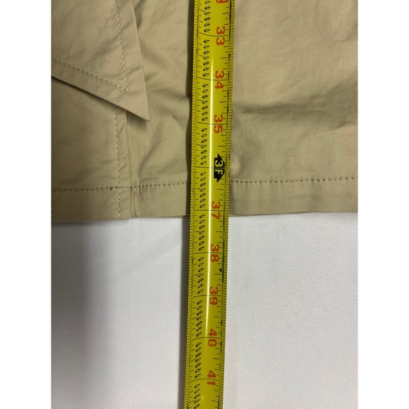 Kenneth Cole Womens Khaki Safari Utility Shirt Dress Belted Tan Size 6 Office - Picture 9 of 12